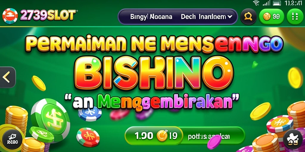 Tampilan menarik dari gameplay Bingo 2739SLOT yang seru.