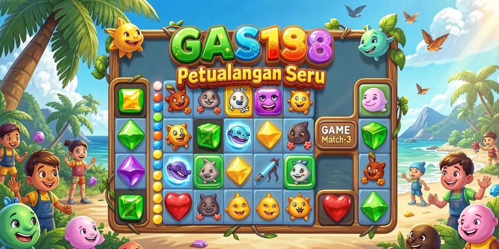 Tampilan gameplay seru dan warna-warni dari GAS138 yang menarik.