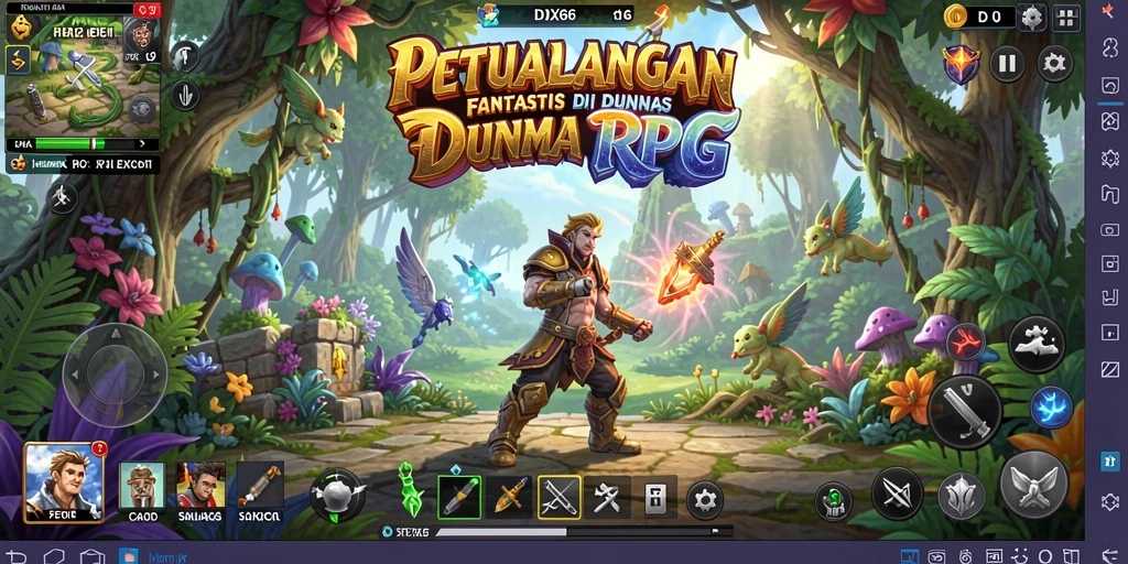 Tampilan gameplay menawan dari IDX66 yang penuh aksi RPG.