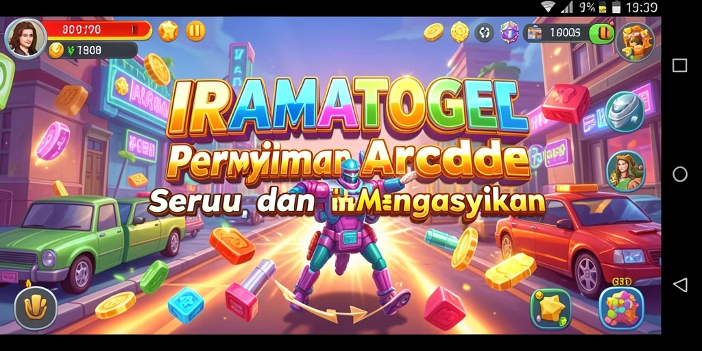 Tampilan gameplay menampilkan keseruan permainan Arcade IRAMATOGEL.