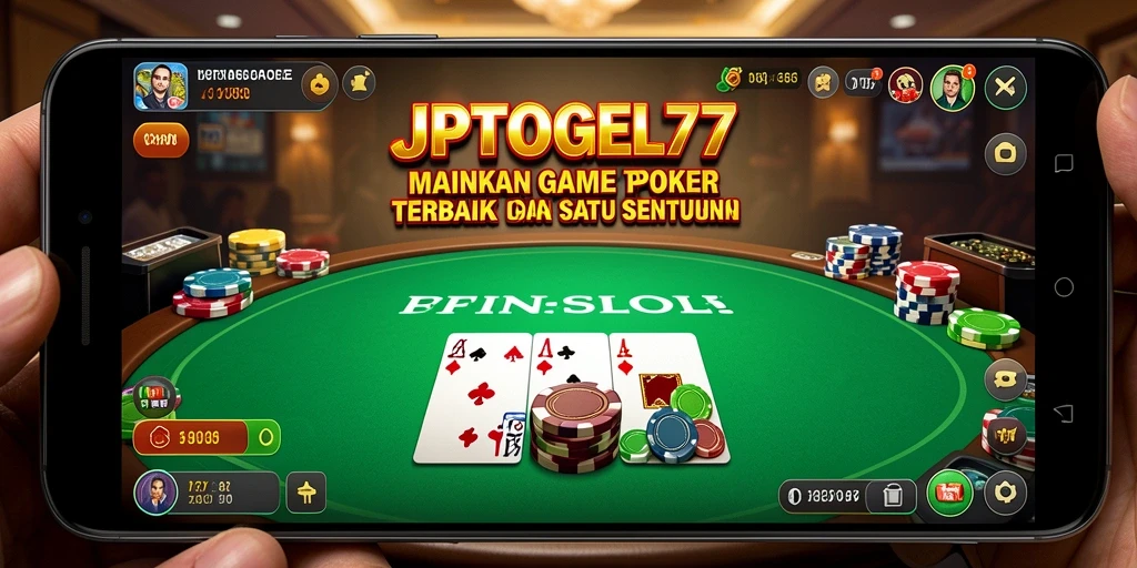 Tampilan menarik dari gameplay Poker di JPTOGEL77.