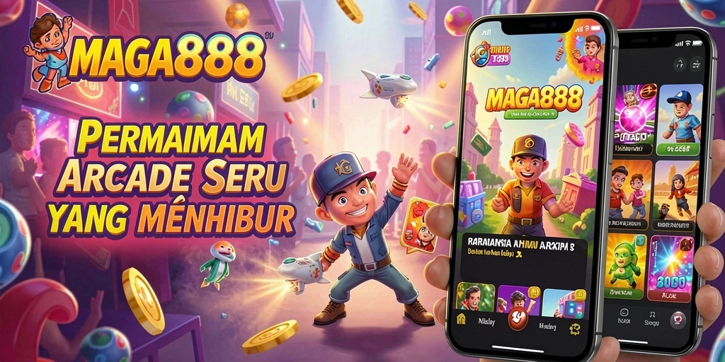 Screenshot gameplay MAGA888 menampilkan aksi seru dalam permainan Arcade.