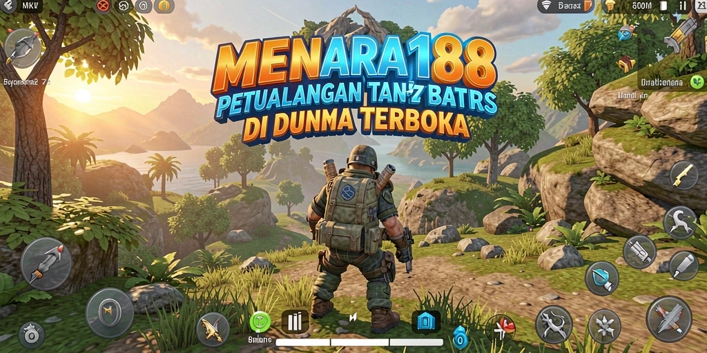 Tampilan gameplay MENARA188 yang menakjubkan di dunia terbuka.