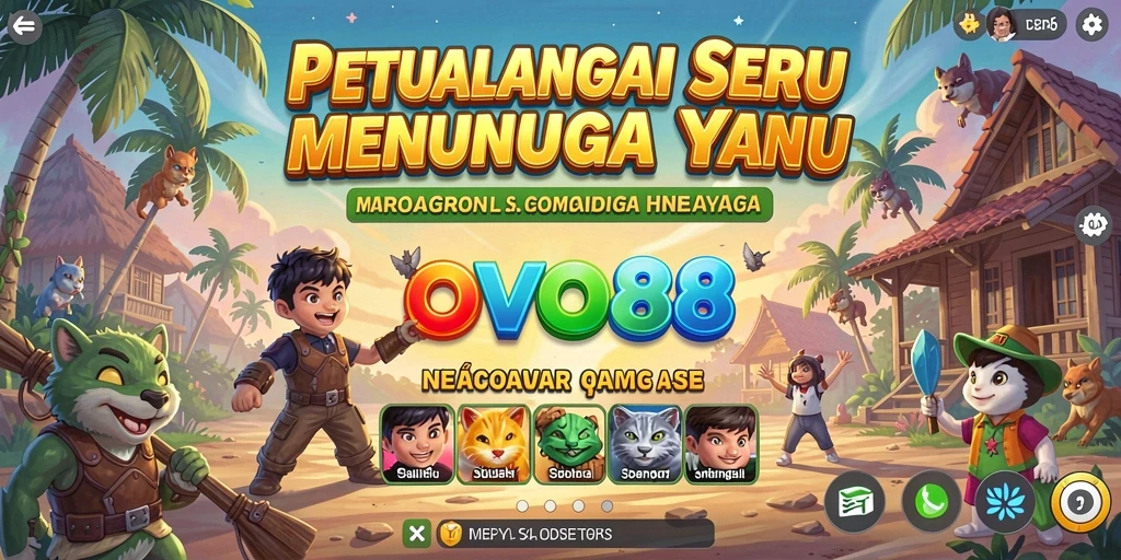 Tampilan gameplay menakjubkan dari OVO88 saat menjelajahi dunia petualangan.