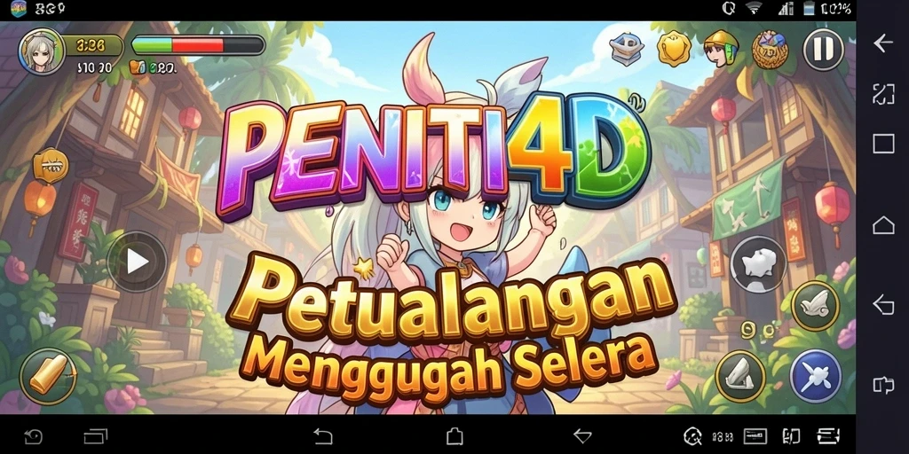 Tampilan gameplay PENITI4D yang menakjubkan dan penuh warna.