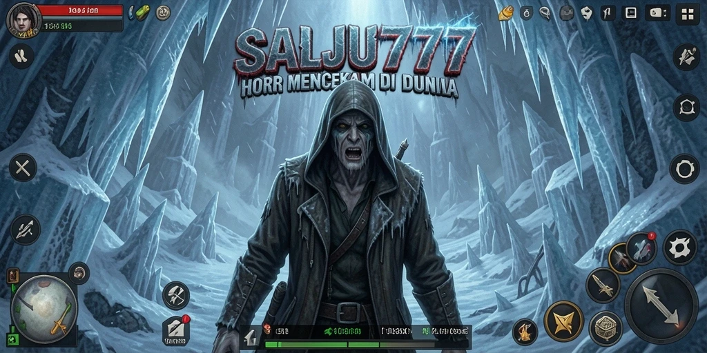 Tangkapan layar gameplay menampilkan suasana horor yang mencekam.